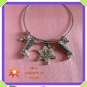 🆕✅ EXPANDABLE WIRE BRACELET NEW SHERIFF IN TOWN
